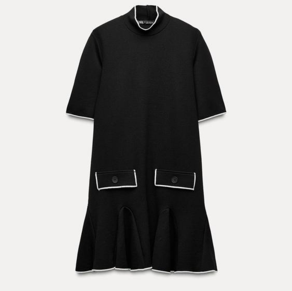 ZARA Godets Short Dress